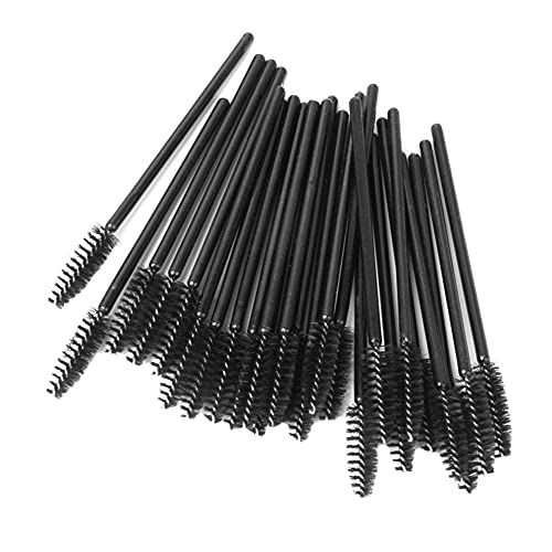 Haobase 25 cepillos negros para pestañas