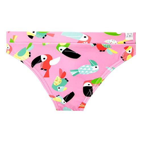 Harry Bear Bañador de Dos Piezas para niña Tucán Tropical Rosa 3-4 Años