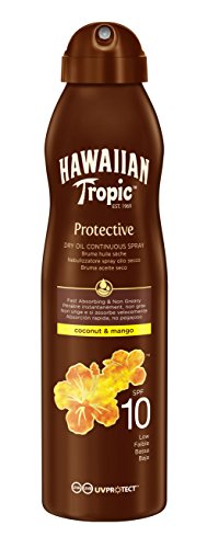 Hawaiian Tropic Aceite Solar Seco Protective Coconut Mango SPF10 180 ml