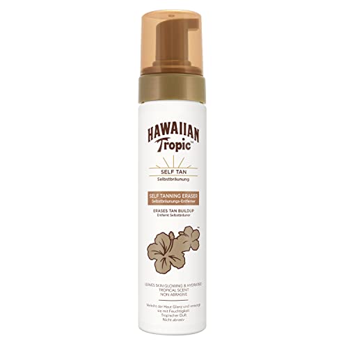 Hawaiian Tropic Borrador para auto bronceador - Facial y Corporal, fácil aplicación, elimina las imperfecciones y manchas, 200 ml