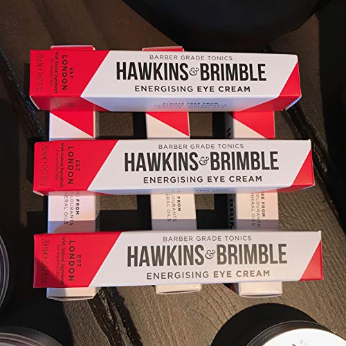 Hawkins & Brimble Crema Energising Under Eye 20 ml – Círculo Oscuro Puffy Ojos para Hombre | Loción Anti-Envejecimiento Masculina | Recuperación Noche Late 40's 50's