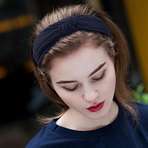 HBselect Diademas Pelo Nudo 10 Pcs,Suave Punto Turbantes Para Chica Mujer Multicolor Accesorio Pelo