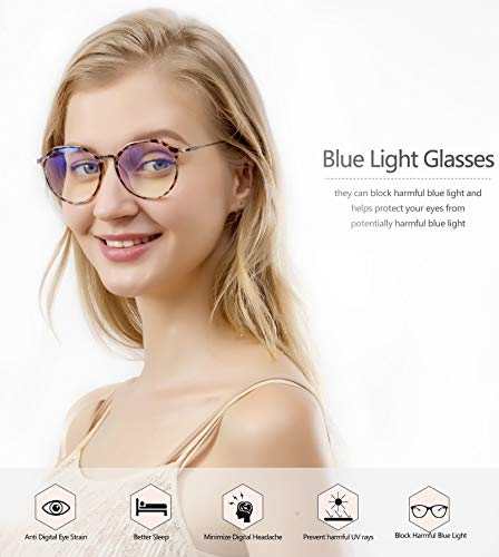 HBselect Gafas Luz Azul Gafas Ordenador Ojos Protección Contra La Luz Azul Ligera Montura Tr90 Gafas Con Filtro Azul Gafas Para Ordenador Tablets Móvil Televisión