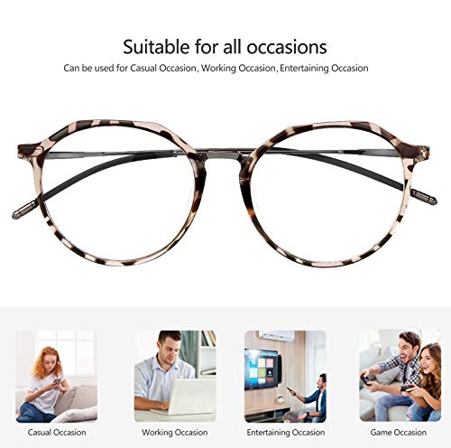 HBselect Gafas Luz Azul Gafas Ordenador Ojos Protección Contra La Luz Azul Ligera Montura Tr90 Gafas Con Filtro Azul Gafas Para Ordenador Tablets Móvil Televisión