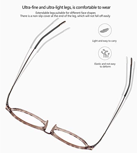 HBselect Gafas Luz Azul Gafas Ordenador Ojos Protección Contra La Luz Azul Ligera Montura Tr90 Gafas Con Filtro Azul Gafas Para Ordenador Tablets Móvil Televisión