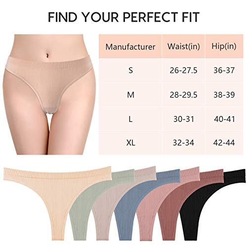 HBselect Tangas Mujer Pack 7 Bragas Transpirables Bragas Mujer Tangas para Mujer (Pack de Color B, S)