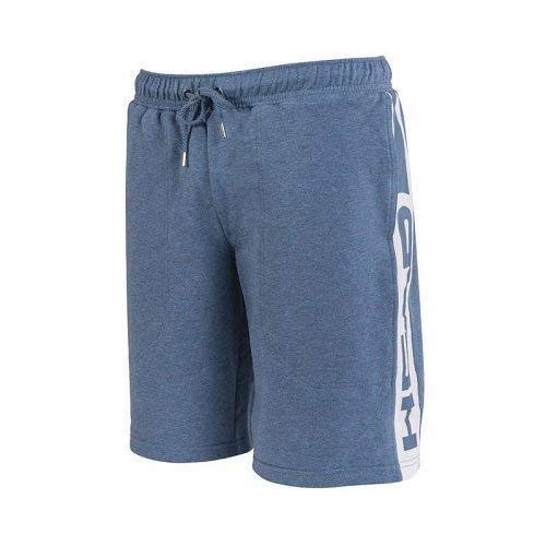 Head Swimming Team Man Fleece Bermuda, Hombre, Blue-Grey, XS