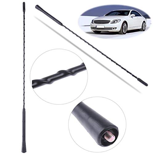 Heart Horse Car Whip Antena de Radio aérea y Base de Antena de Techo para J-e-TTA Beetle Cabrio Golf Corrado Corrado Polo MK4 B5 Scirocco （9"）