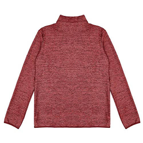 heekpek Sudaderas Mujer Pullover Elástica Sudaderas Manga Larga con Cremallera de 1/4 Otoño Invierno Casual Tops Abrigo con Bolsillos Tela Tejida Sudaderas sin Capucha