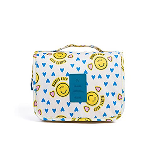 Heiqlay Neceser Viaje Hombre y Mujer Bolso de tocador Mujer Bolso tocador con Gancho para Hombres y Mujeres Artículos de Viaje al Aire Libre, Amarillo, 17x26x9cm