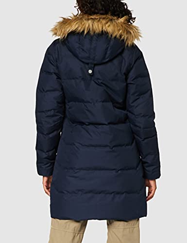 Helly Hansen Aden Chaqueta De Pluma Impermeable Parka con Capucha, Mujer, Azul Marino, S