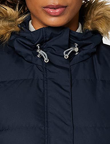 Helly Hansen Aden Chaqueta De Pluma Impermeable Parka con Capucha, Mujer, Azul Marino, S