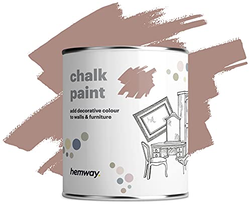Hemway Cinder Blush rosa tiza pintura mate acabado de la pared y la pintura de muebles 1L / 35 oz elegante lamentable de la vendimia calcárea (más de 50 colores disponibles)