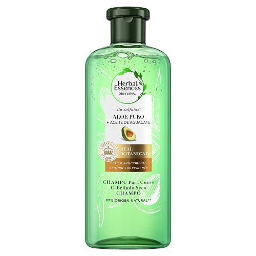 Herbal Essences - Champú bio, 0% sulfatos, con aloe & agua, 380 ml