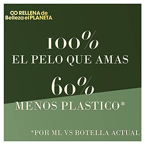 Herbal Essences Champú Botella Ecológica de Aluminio Rellenable Con Aceite De Argán De Marruecos Repara , 430 ml