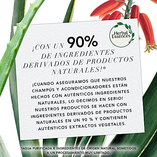 Herbal Essences Champú Botella Ecológica de Aluminio Rellenable Con Aceite De Argán De Marruecos Repara , 430 ml