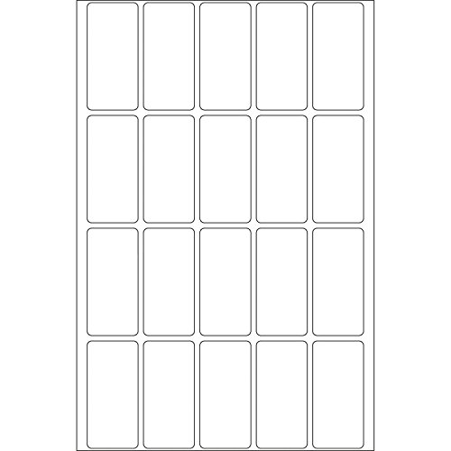 HERMA 10609 - Etiquetas multiuso (640 unidades, 19 x 40 mm), blanco