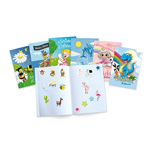 HERMA 15420 - Álbum de Pegatinas DIN A5, en Blanco, con diseño de Prado de Abejas (16 páginas, Papel Especial Revestido), para coleccionar, 1 Unidad, para niños