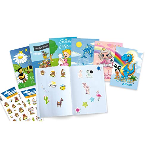 HERMA 15420 - Álbum de Pegatinas DIN A5, en Blanco, con diseño de Prado de Abejas (16 páginas, Papel Especial Revestido), para coleccionar, 1 Unidad, para niños