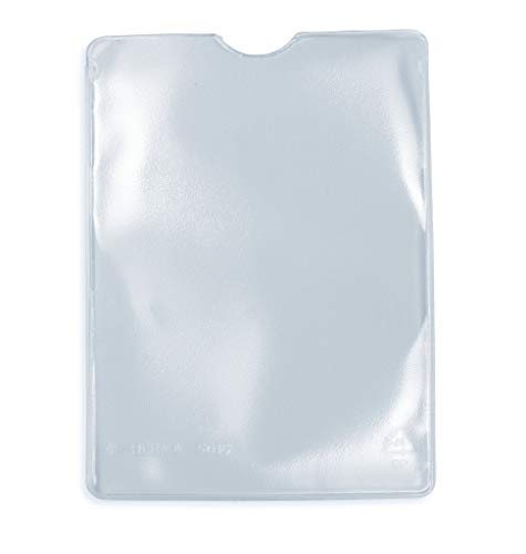 HERMA 259 Color blanco funda para tarjeta identificativa, color transparente 76 x 107 mm
