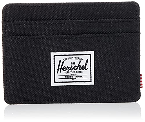 Herschel Supply Charlie RFID - Cartera para hombre, negro (Negro) - 10360-00001-OS