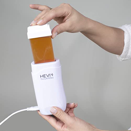 HEVI | Cartucho para Roll On | Pasta de azúcar con certificación orgánica para una depilación suave y eficaz en casa | 1 cartucho de cambio de pasta de azúcar | 135 g | Para piernas, espalda y pecho