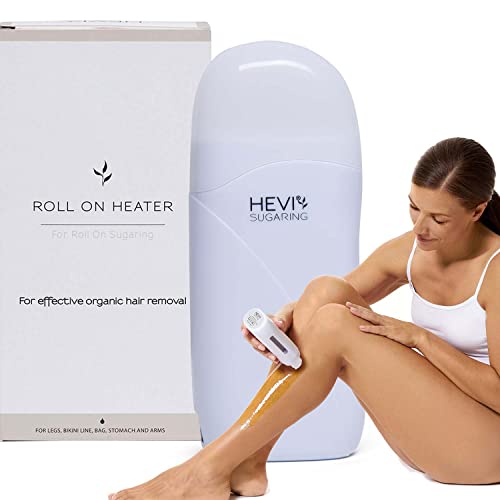HEVI Sugaring | Calentador roll-on | Para cartuchos de cera de azúcar HEVI con certificación orgánica | Depilación rápida y suave con pasta de azúcar