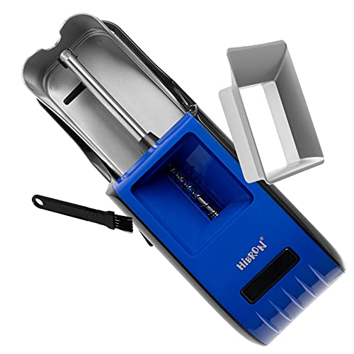 HIBRON Maquina Electrica Entubadora De Cigarros Tubos Liar Tabaco Portatil Alta Calidad (58002 Azul)