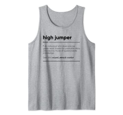 High Jumper Definición divertida Camiseta sin Mangas