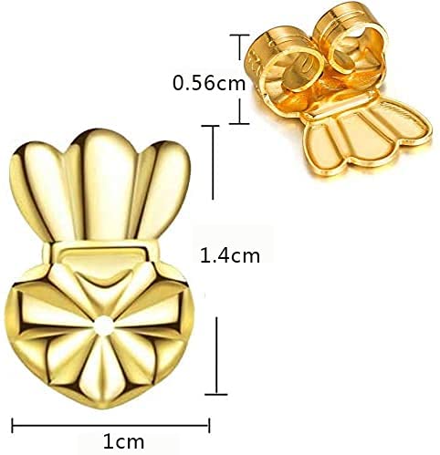 HIQE-FL Levantadores de Pendientes,Elevadores de Pendientes Plata,Pendientes de Aro Plano,Earring Backs,Pendientes de Cierre Clip,Cierre de Pendientes,Pendientes Hombres Diamante