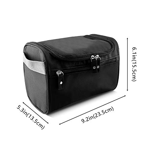 HIWASH Bolsa de Aseo Colgante Bolsa de Aseo Impermeable Bolsa de Viaje de Almacenamiento Bolsa de Ducha Bolsa de Lavado Bolsa de Afeitar para Hombre, artículos de tocador de Gimnasio Durante la Noche
