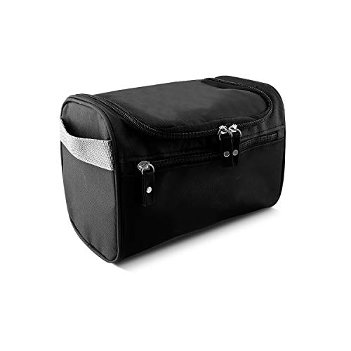 HIWASH Bolsa de Aseo Colgante Bolsa de Aseo Impermeable Bolsa de Viaje de Almacenamiento Bolsa de Ducha Bolsa de Lavado Bolsa de Afeitar para Hombre, artículos de tocador de Gimnasio Durante la Noche