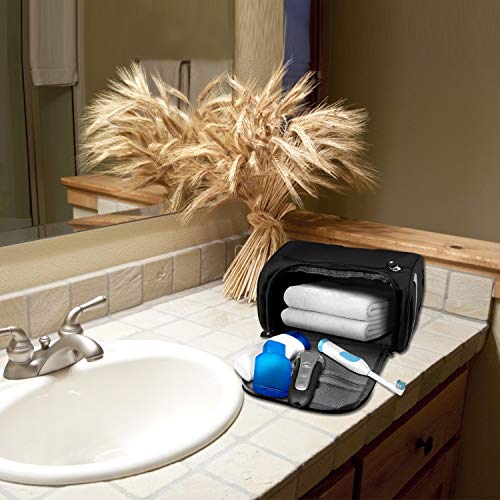 HIWASH Bolsa de Aseo Colgante Bolsa de Aseo Impermeable Bolsa de Viaje de Almacenamiento Bolsa de Ducha Bolsa de Lavado Bolsa de Afeitar para Hombre, artículos de tocador de Gimnasio Durante la Noche
