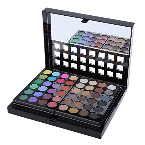 HKLANCUI Sombra de ojos y paleta de maquillaje,Paleta de Correctores, 78 Colores Juego de Maquillaje Set de Sombras de Ojos Todo en 1con 8 Cepillos