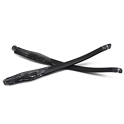 HKUCO Negro Patas de Goma de Repuesto Transparente Marco Negro Oakley Crosslink Sweep/Switch Glasses Frame
