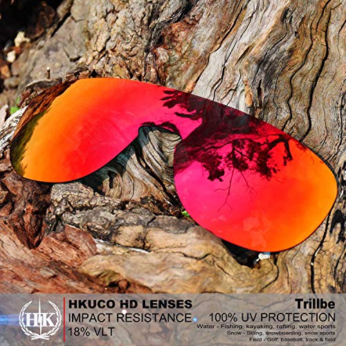 HKUCO Plus Mens Replacement Lenses For Oakley Trillbe - 4 pair