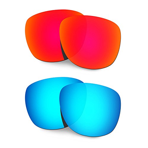 HKUCO Reforzarse Lentes de repuesto para Oakley Trillbe X Gafas de sol Rojo/Azul Polarizado