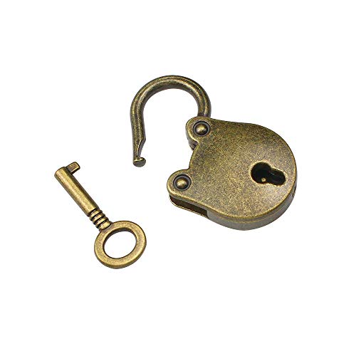 hocadon 2pzs Mini Candados de Estilo Antiguo Vintage con Llaves, Mini Candado de Bronce Antiguo, Candado de Forma de Oso Para Artículos Pequeños Joyas Caja de Equipa