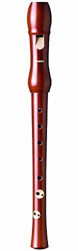 Hohner B9560Flauta dulce (en do, soprano, de madera de peral) + 9550Flauta dulce (en do, soprano, de madera de peral), color rojo