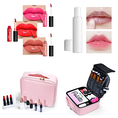 Holzsammlung 36 Piezas Juego de Maquillaje, Set de Maquillaje pour Cara y Labio Make-up, Kit de Inicio Completo con Sombra de Ojos+ Brocha de Maquillaje+Neceser Maquillaje