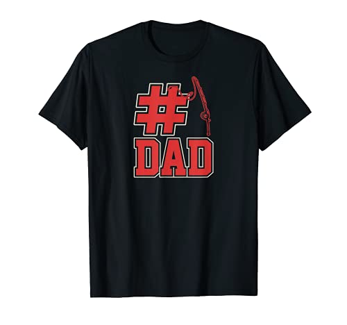 Hombre Número uno Papá Divertido Moda Pesca Estilo Retro Clásico Camiseta