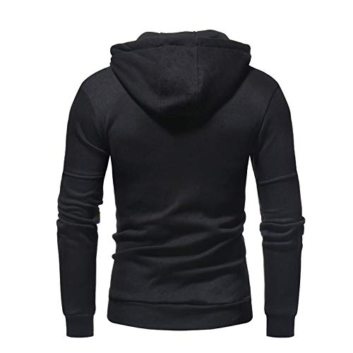 Hombres Sudadera con Capucha Casual Tops Deporte Blusa Manga Larga De Patchwork Blanca Beisbol Divertidas Camuflaje Calavera Camisas Otoño riou