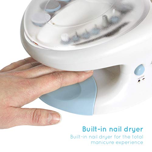 HoMedics MAN-3023A-EU - Set de manicura y pedicura, bañera y secador de uñas