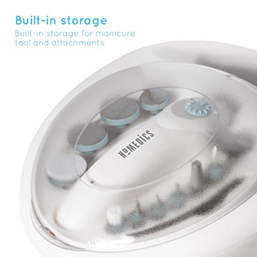 HoMedics MAN-3023A-EU - Set de manicura y pedicura, bañera y secador de uñas