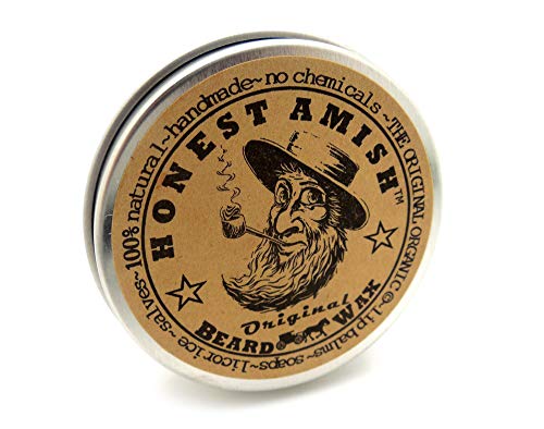 Honest Amish Cera de barba original: hecha de ingredientes naturales y orgánicos