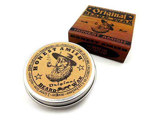 Honest Amish Cera de barba original: hecha de ingredientes naturales y orgánicos
