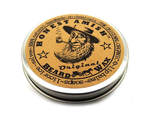 Honest Amish Cera de barba original: hecha de ingredientes naturales y orgánicos