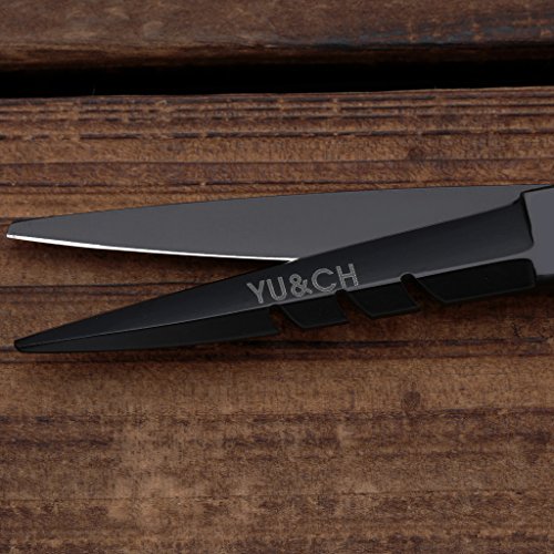 hopewey Set de Tijeras de peluquería, Tijeras de Peluquero de 6 Pulgadas Incl. Tijeras de Peluquero de Corte Agudo y preciso, Estuche y Peine Negro