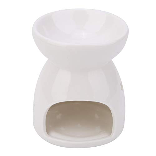 Horno de Aceite de Cerámica, Apariencia Elegante Y con Clase, Mano de Obra Fina, Incienso de Vela Portátil de Tamaño Pequeño, Material Cerámico para la Sala de Estar del Dormitorio(Estrella)