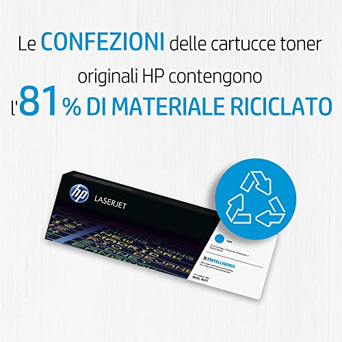 HP 207A W2211A, Cian, Cartucho Tóner Original, de 1.250 páginas, para impresoras HP Color LaserJet Pro MFP M282nw, MFP M283fdn, MFP M283fdw, M255dw y M255nw